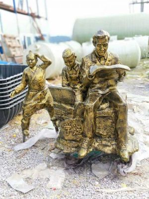 【廣西仿銅人物雕塑哪兒可以定做圖片】廣西仿銅人物雕塑哪兒可以定做 - 南寧市向上玻璃鋼制品廠(chǎng)